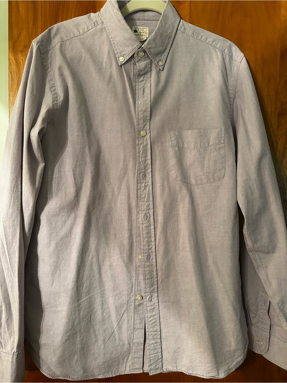 J. Crew Light Lavender Button-Down Oxford Shirt